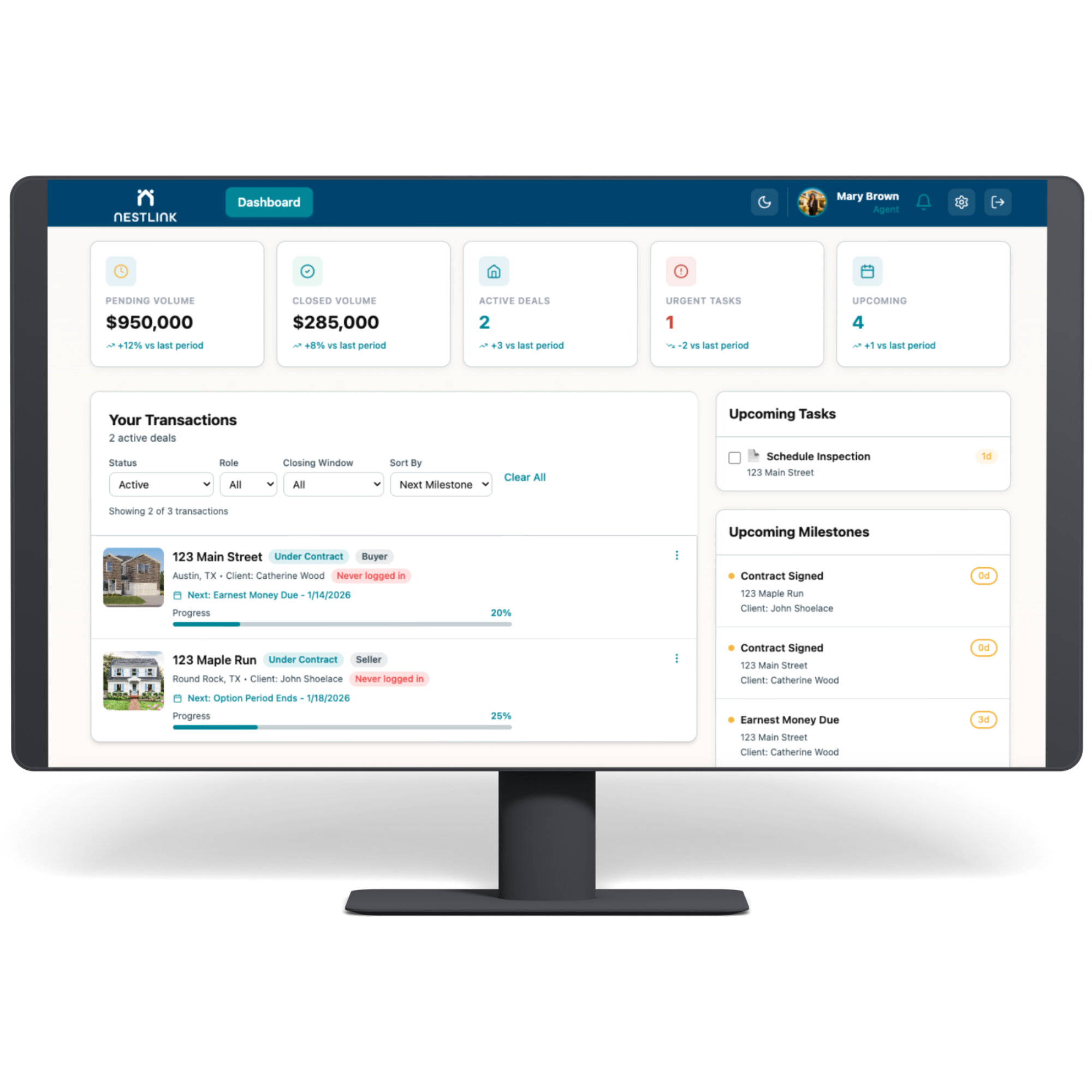 Real Estate Transaction Management System | Nestlink
